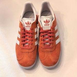 Adidas Orange Suede Gazelles NWT Size 8